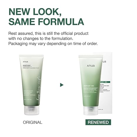 ANUA Heartleaf Quercetinol Pore Deep Cleansing Foam – BHA, Hyaluronic Acid, Blackhead Remover, Vegan Korean Face Wash, 150ml