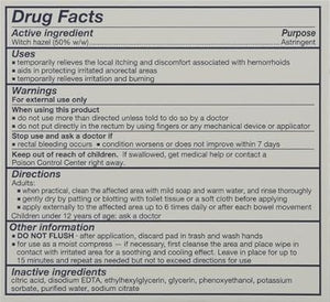 TUCKS Medicated Cooling Pads, 100 Count – Witch Hazel Hemorrhoid Relief & Postpartum Care Wipes