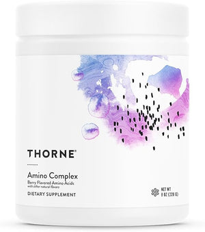 THORNE Amino Complex – Clinically-Validated EAA & BCAA Powder, Berry Flavor, NSF Certified for Sport, 30 Servings