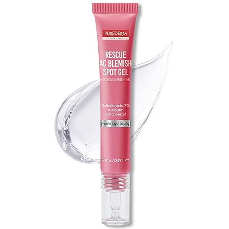 Purederm Blemish Spot Gel – 2% Salicylic Acid, Soothing Acne Treatment, 20ml