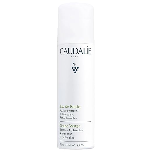 Caudalie Grape Water Moisturizing Face Mist – Hydrating, Soothing, Sensitive Skin, Vegan, 2.5 oz