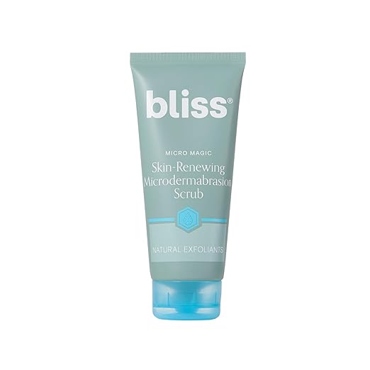Bliss Micro Magic Microdermabrasion Scrub – Volcanic Pumice & Kaolin Clay, Spa-Quality Exfoliating Face Scrub for Smoother, Brighter Skin, 3.4 fl oz