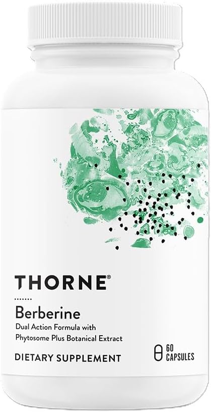 THORNE Berberine Supplement – Dual Action Phytosome Formula for Heart, Immune & Gut Health – Enhanced Absorption – Gluten-Free, Dairy-Free – 60 Capsules