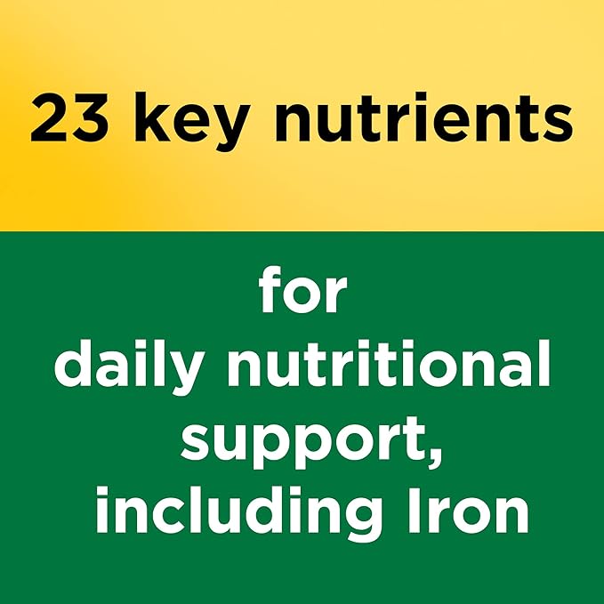 Nature Made Multivitamin with Iron – Daily Multivitamin for Women & Men – 130 Tablets