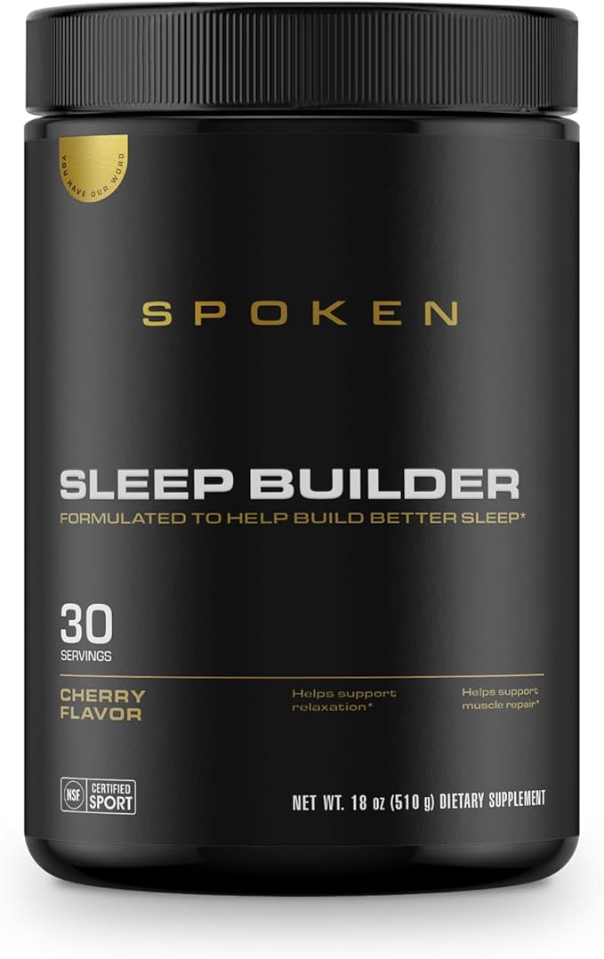 Nutrition Sleep Builder – Cherry Flavor – Melatonin-Free, Dependency-Free Sleep Support with Amino Acids, Inositol & Magnesium Complex – 30 Servings