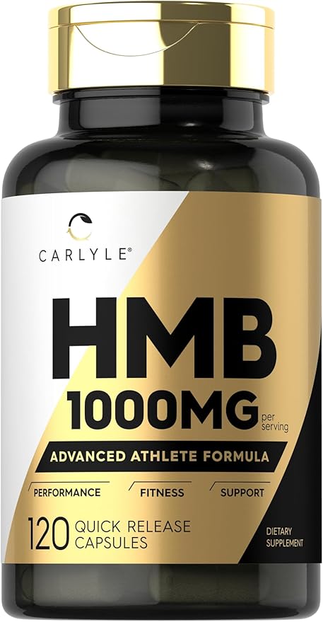 Carlyle HMB Supplement – 1000mg, 120 Capsules, Advanced Athlete Formula, Non-GMO, Gluten-Free