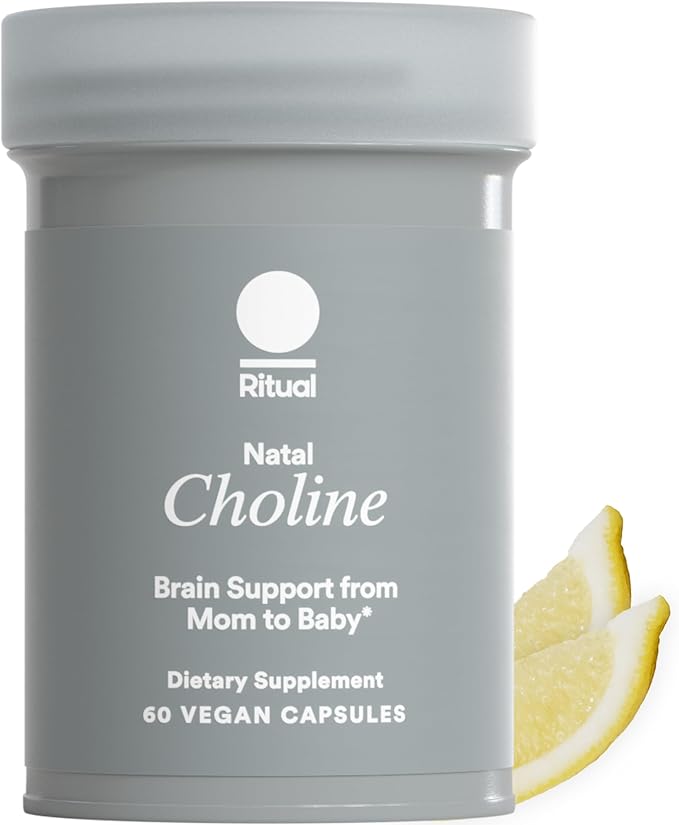 Ritual Natal Choline 550mg – Prenatal & Breastfeeding Brain Support – 30 Vegan Capsules