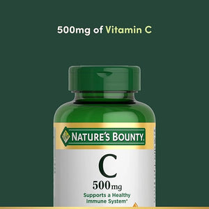 Nature’s Bounty Vitamin C 500mg – Immune & Antioxidant Support – 250 Tablets – Non-GMO, Gluten Free