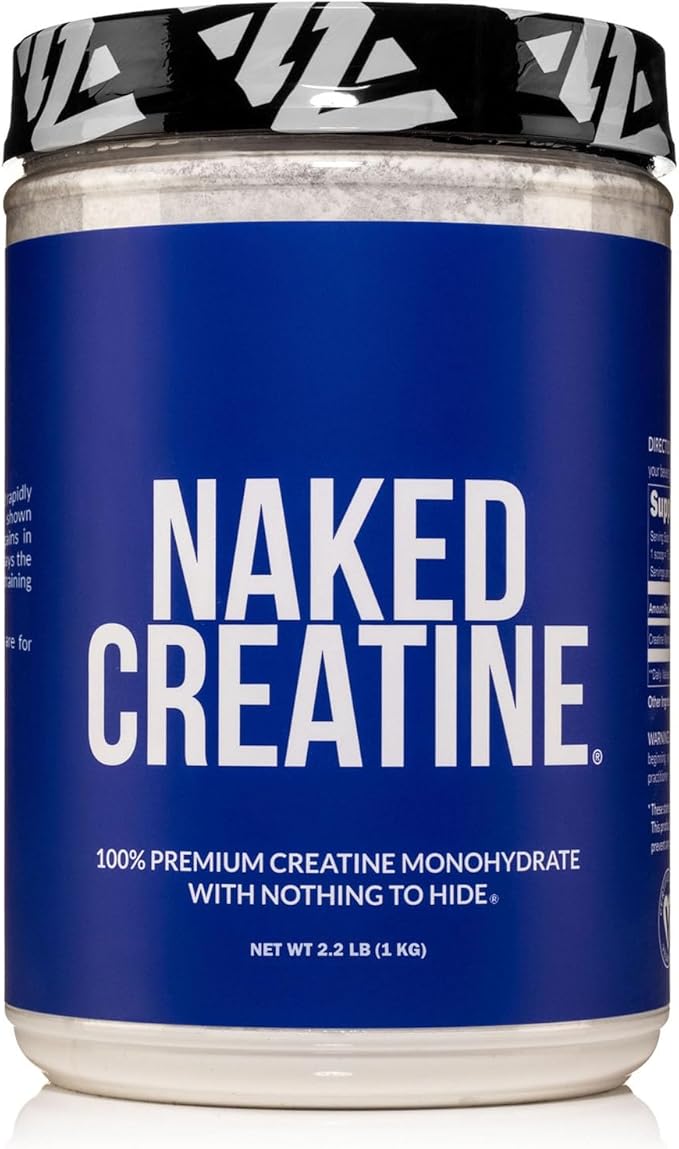 NAKED Pure Micronized Creatine Monohydrate – 1,000g Bulk, 200 Servings, Vegan & Non-GMO