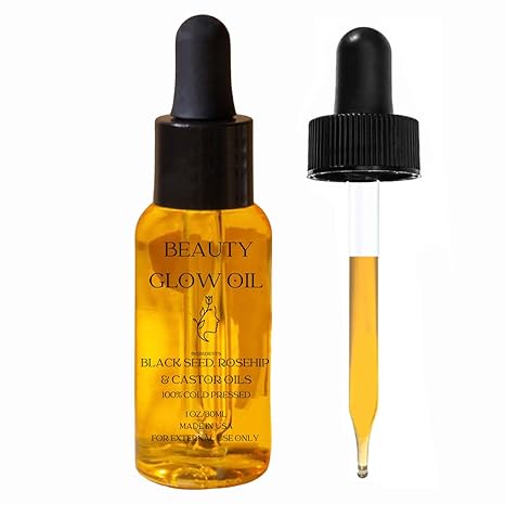 Black Seed, Rosehip & Castor Oil – Organic Anti-Aging Face Oil Serum, 1oz