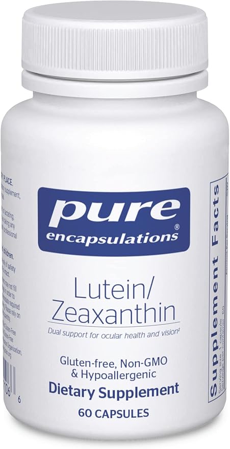 Pure Encapsulations Lutein & Zeaxanthin – Eye & Macular Health Support – Vegan, Non-GMO, Gluten-Free – 60 Capsules