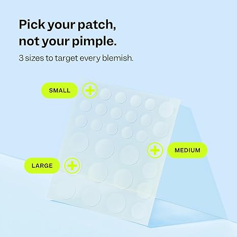 Peach Slices Acne Spot Dots – Hydrocolloid Pimple Patches, 3 Sizes, Vegan, 30 Ct