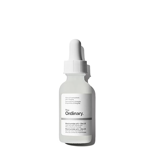 The Ordinary Niacinamide 10% + Zinc 1% Serum for Blemish-Prone, Oily Skin, Pore Minimizing, Oil Control