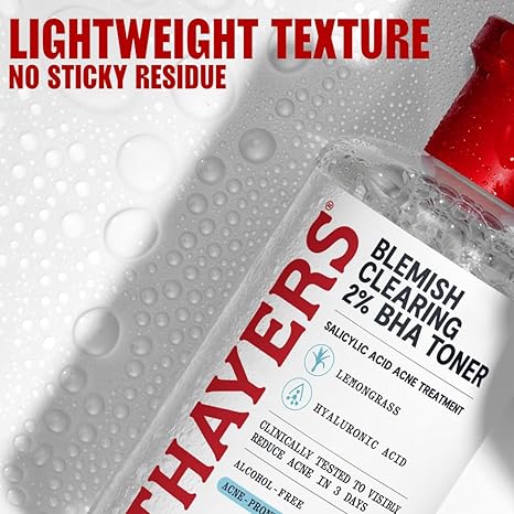 Thayers Blemish Clearing Salicylic Acid Toner – Witch Hazel, Alcohol-Free, 12oz
