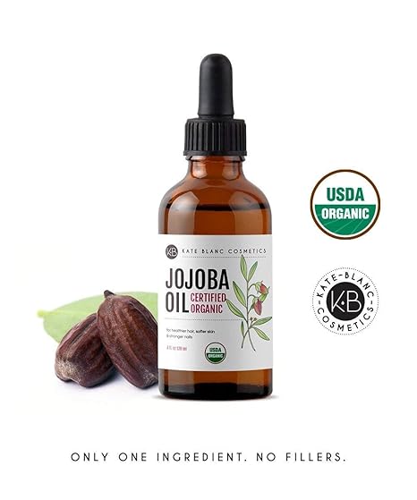 Kate Blanc Organic Jojoba Oil – Face, Hair, Gua Sha & Dermaplaning, 2oz