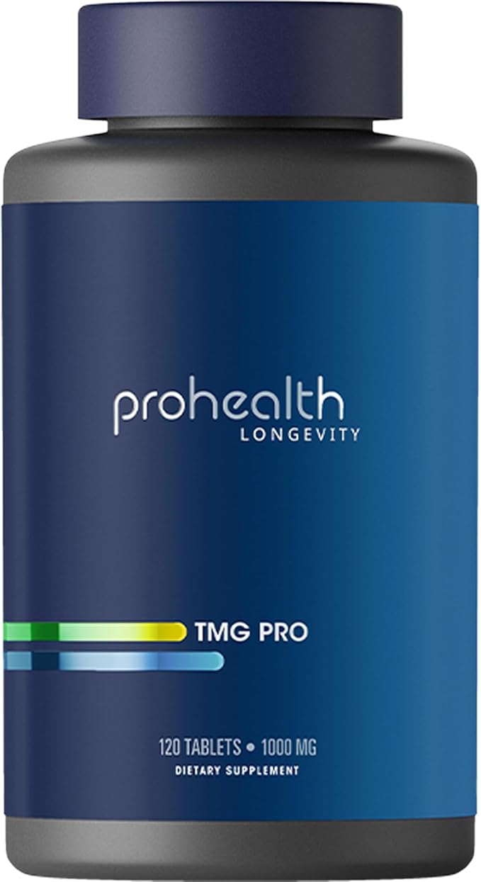 ProHealth Longevity TMG Supplements – Betaine Anhydrous, 1,000 mg, 120 Tablets, Methylation Support