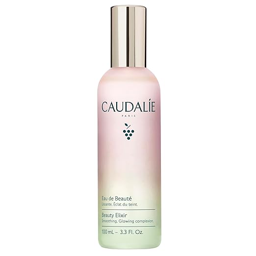 Caudalie Beauty Elixir Face Mist – Toner, Pore Tightening, Radiance, Makeup Setting Spray, Vegan, 3.4 oz