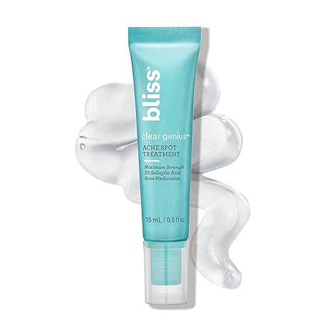 Bliss Clear Genius Acne Spot Treatment – 2% Salicylic Acid, Vegan, Fast-Acting