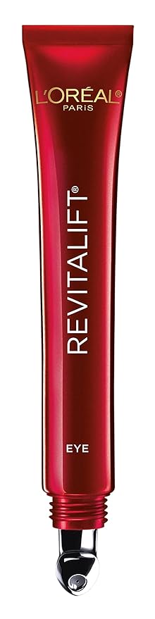 L'Oreal Paris Revitalift Triple Power Eye Cream – Retinol, Hyaluronic Acid, Vitamin C, Wrinkles, Puffiness, Anti-Aging, 0.5 oz