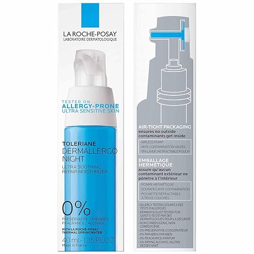 La Roche-Posay Toleriane Dermallergo Night Cream – Soothing, Sensitive Skin