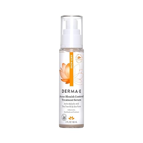 DERMA E Acne Spot Treatment Serum – Blemish Control, Vegan, 2oz