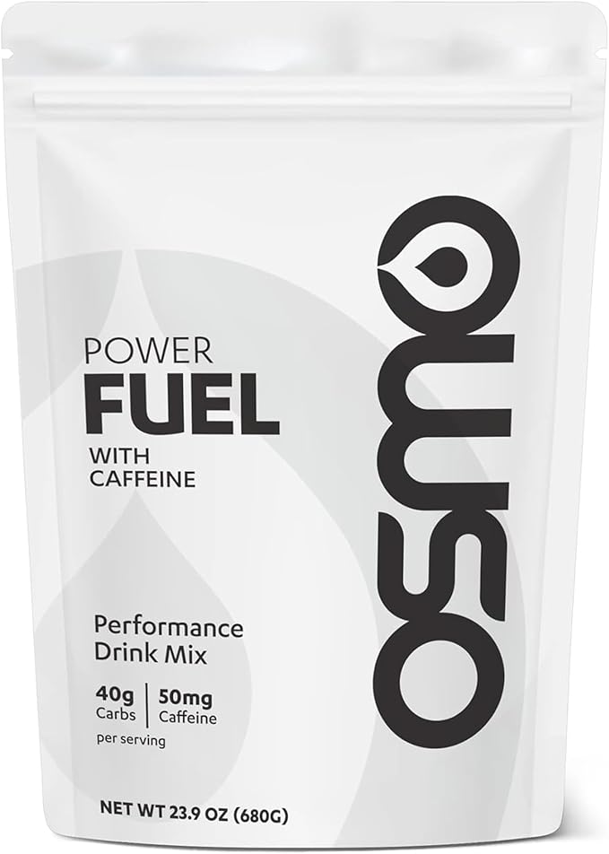 Osmo Power Fuel with Caffeine – Carbohydrate Powder with Cluster Dextrin, Sodium & Fructose, Neutral Flavor, 16 Servings