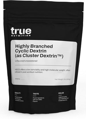 True Nutrition Highly Branched Cyclic Dextrin – Unflavored Carbohydrate Powder, Vegan & Non-GMO, 1 lb