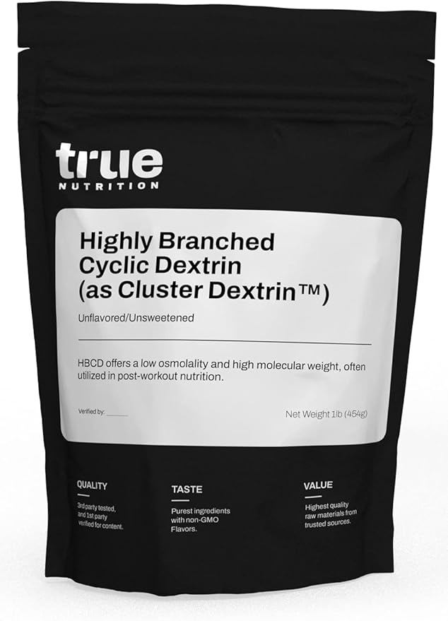 True Nutrition Highly Branched Cyclic Dextrin – Unflavored Carbohydrate Powder, Vegan & Non-GMO, 1 lb