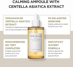 SKIN1004 Madagascar Centella Asiatica Ampoule Serum, Soothing Calming Barrier Repair for Acne Prone Sensitive Skin, 55ml