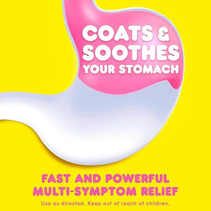 Pepto Bismol Chewable Tablets, 48 Count – Fast 5-Symptom Relief for Nausea, Heartburn, Indigestion & Diarrhea