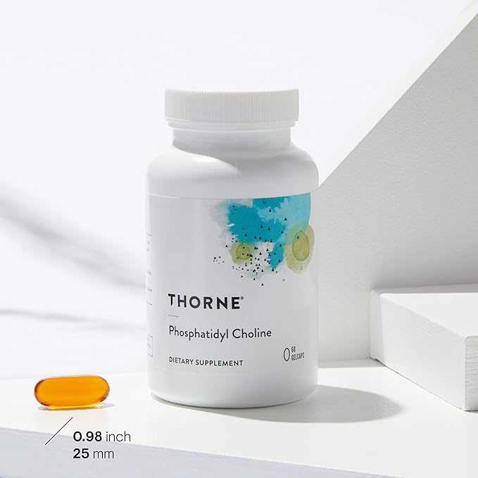 THORNE Phosphatidyl Choline – Liver & Cellular Support – Healthy Bile Flow, Cholesterol & Detox – Soy-Free, Non-GMO – 60 Gelcaps