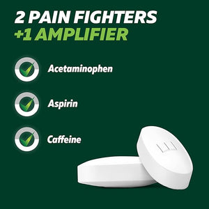 Excedrin Extra Strength Pain Relief Caplets – 200 Count Headache Relief with Acetaminophen, Aspirin & Caffeine Fast-Acting Pain Reliever