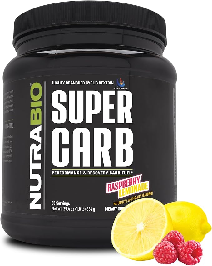 Jacked Factory Carb Surge – Premium Carbohydrate Powder with Carb10 Pea Starch & Cluster Dextrin, Unflavored, 30 Servings