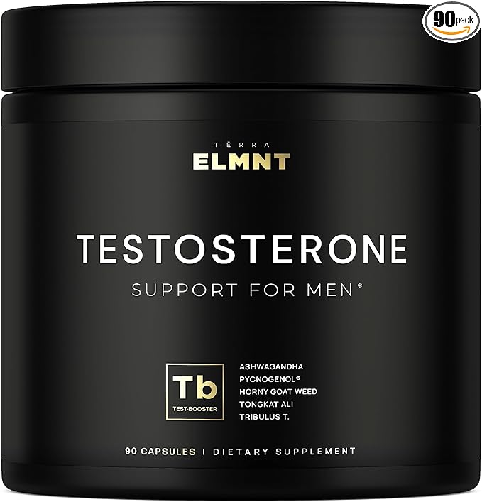 Testosterone Booster for Men – 21,800mg 8X Strength with Tongkat Ali, Ashwagandha, Pycnogenol, Tribulus & Horny Goat Weed – Libido, Energy & Muscle Builder – 60 Capsules