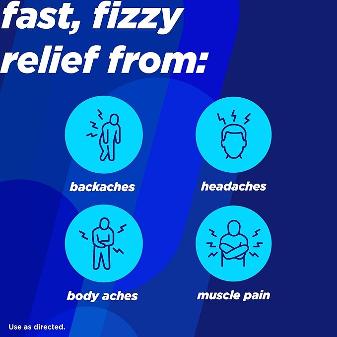 Alka-Seltzer Effervescent Tablets – Original Flavor – Fast Multi-Symptom Pain Relief for Headache & Body Aches – 72 Count