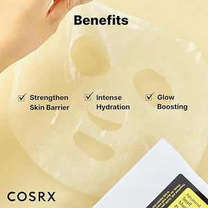 COSRX Snail Mucin Sheet Mask – 10-Pack Hydrating & Repairing Korean Face Masks for Dry, Sensitive Skin – Cruelty-Free, Paraben-Free, with Snail Mucin Serum