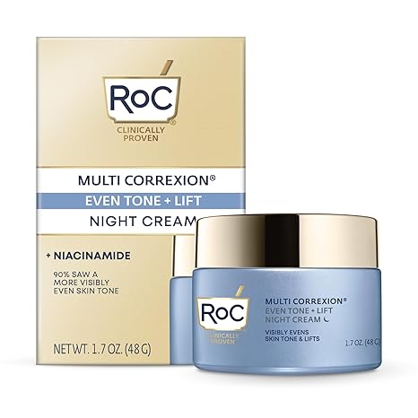 RoC Multi Correxion 5-in-1 Night Cream – Anti-Aging, Hexinol, Firming, 1.7oz
