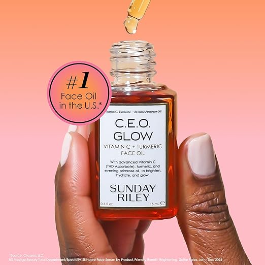 Sunday Riley C.E.O. Glow Face Oil – Vitamin C, Turmeric, Brightening Oil