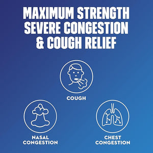 Mucinex Fast-Max Severe Congestion & Cough – Maximum Strength Multi-Symptom Cold Relief Liquid