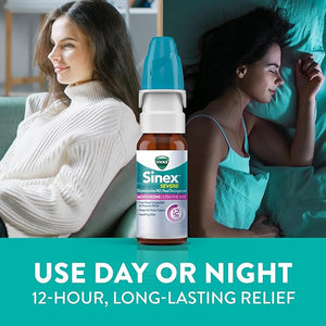 Vicks Sinex Severe Nasal Spray, 2 Pack (265 Sprays Each) – Moisturizing Decongestant with Aloe for Nasal Congestion & Sinus Pressure Relief
