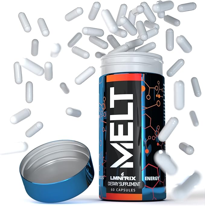 MELT EXT – Extreme Thermogenic Fat Burner | Fast Weight Loss Aid, Metabolism Booster, Appetite Suppressant & Energy Enhancer – 60 Capsules