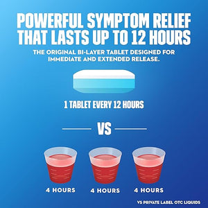 Mucinex 12-Hour Chest Congestion Relief Tablets – 1200mg Guaifenesin – 42 Count – Maximum Strength Expectorant