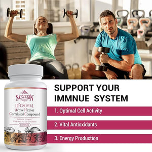 Liposomal AHCC 1500mg with Beta-Glucans – Immune, T-Cell & Liver Support – 120 Softgels – Non-GMO, Gluten Free