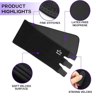 Waist Trimmer Belt, Sweat Band Stomach Wrap, Adjustable Waist Trainer for Men and Women, Workout Support