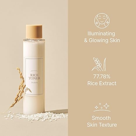 I’m From Rice Toner – Hydrating, Alcohol-Free, Vegan Glow Essence with Niacinamide, Fragrance-Free, K-Beauty, 5.07 fl oz