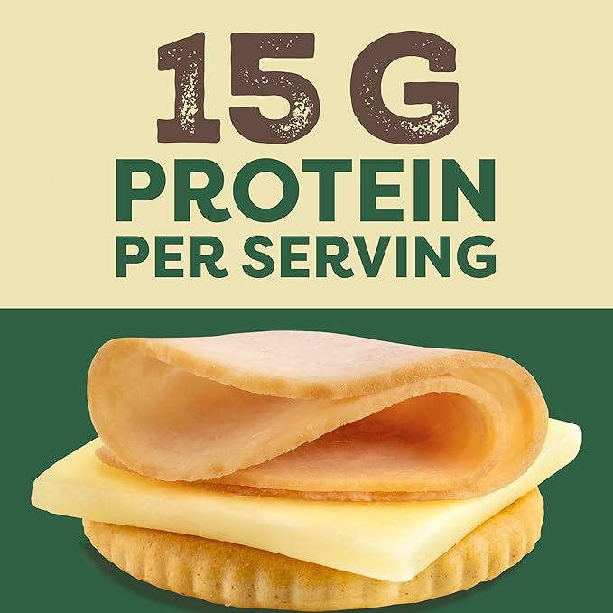 Oscar Mayer Bites Natural Slow-Roasted Turkey, White Cheddar & Cracker Trio – 3.3 oz Snack Tray