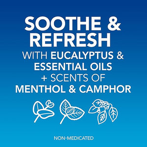 Vicks VapoStick Solid Balm, 2 Pack – No-Mess Vapor Stick with Menthol, Eucalyptus & Camphor – Quick-Drying & Soothing