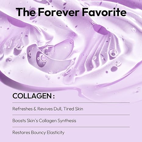 LAPCOS Collagen Sheet Mask – 5-Pack Firming Daily Face Masks with Peptides for Anti-Aging, Wrinkle Minimizing & Hydration – Korean Beauty Skincare
