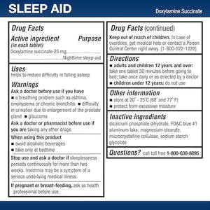Puregen Labs Sleep Aid – Doxylamine 25mg – 225 Tablets – Non-Habit Forming, Nighttime Support, Made in USA