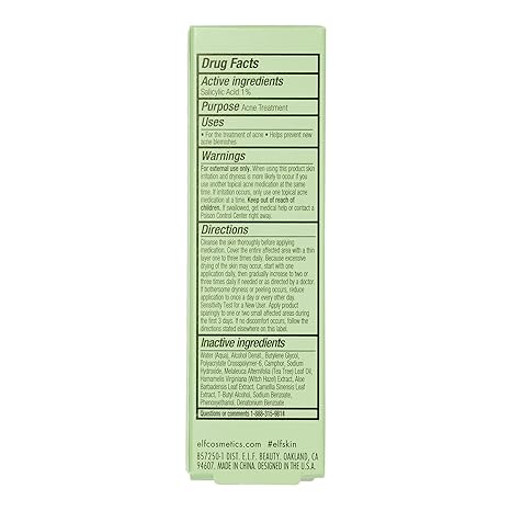 e.l.f. Blemish Breakthrough Spot Gel – Salicylic Acid, Roll-On, Vegan